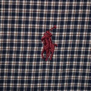 RALPH LAUREN Classic Fit Blue Beige Checks Long Sleeve Shirt Size 2XL Tall
